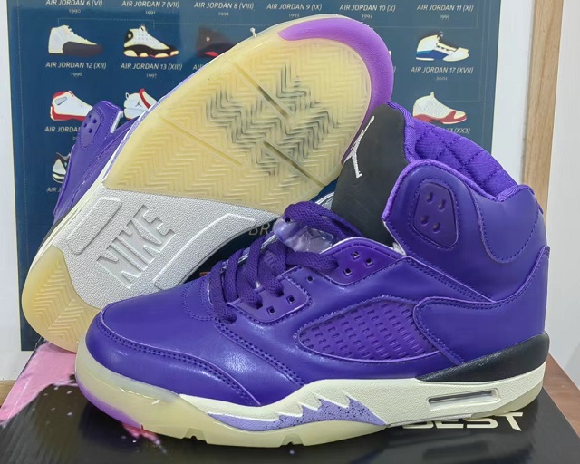 Air Jordan Retro 5 V Grade AAA WE THE BEST Purple